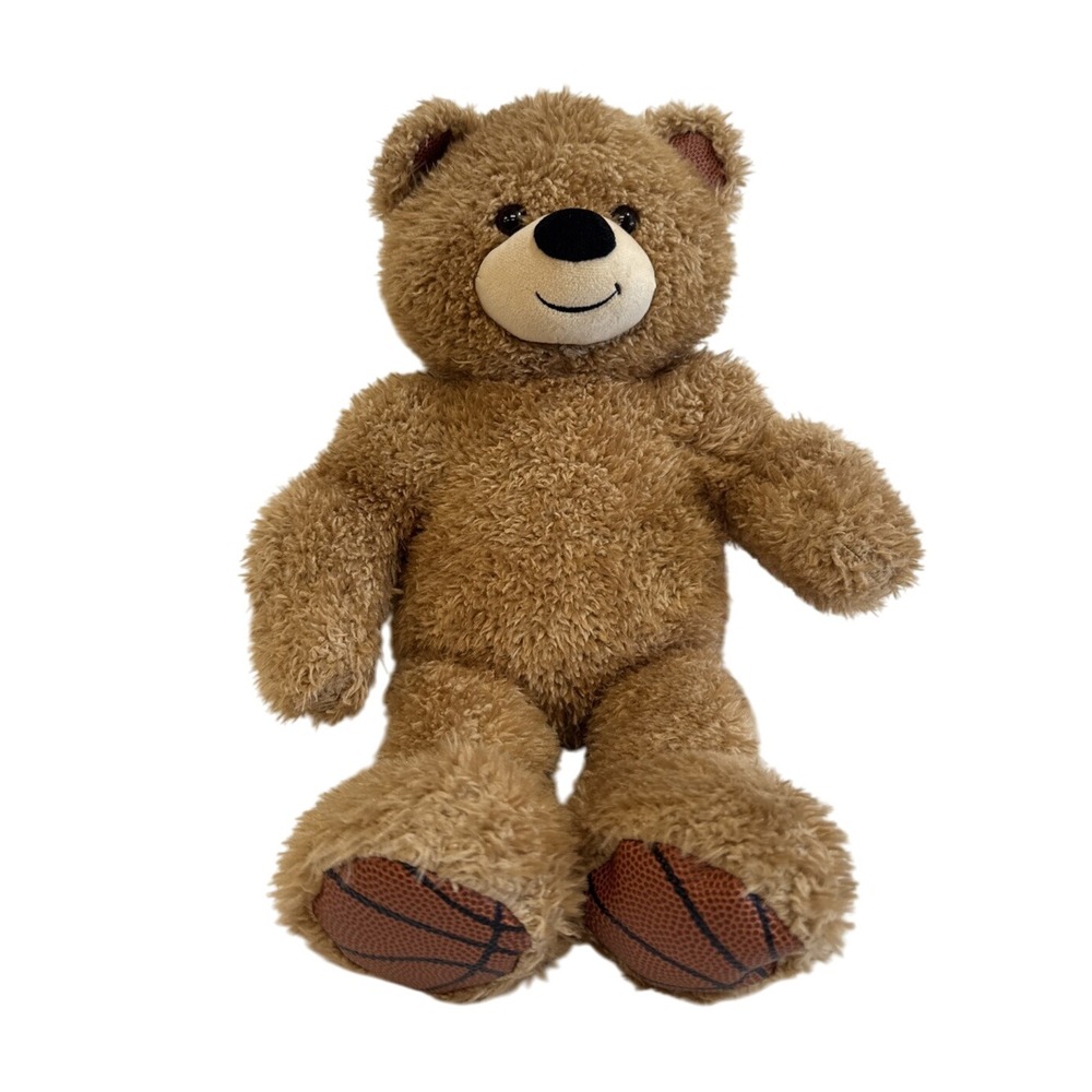 Build A Bear Brown Teddy Bear Basketball Paw Stuffed Plush Toy‎ Animal